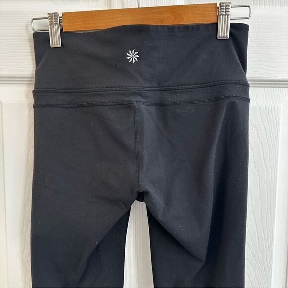 Athleta Womens Straight Up flare Athletic Pants 919179 size Small Black Gym - Picture 10 of 11
